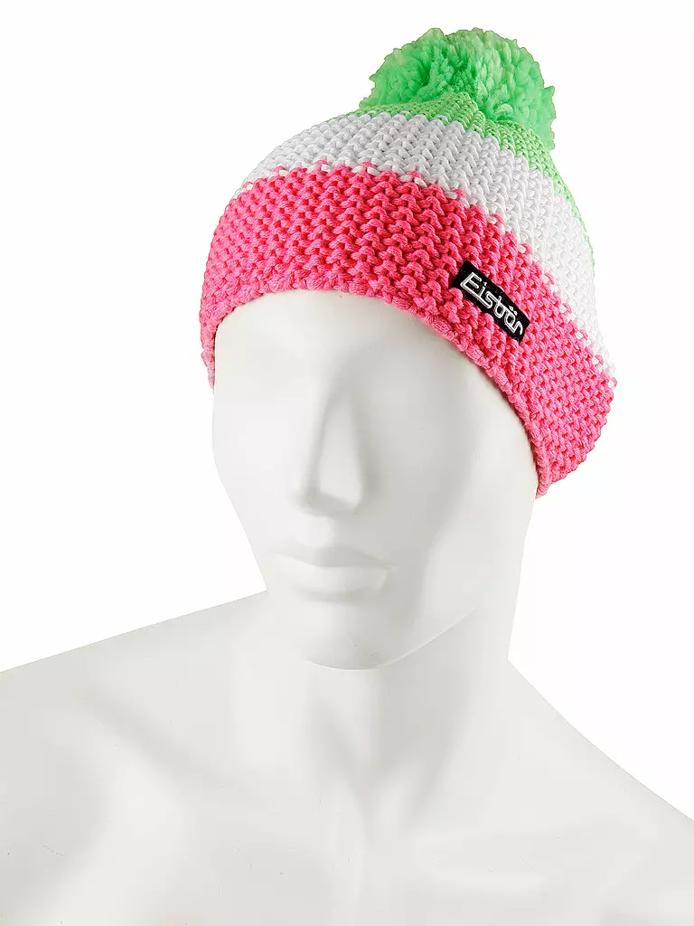 EISBÄR | Kinder Haube Star Neon Pompon | 