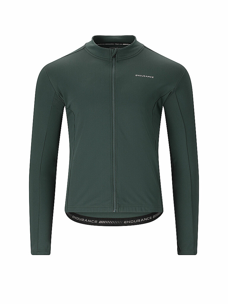 ENDURANCE ENDURANCE Herren Winter Radtrikot Megah dunkelgrün | S, dunkelgrün