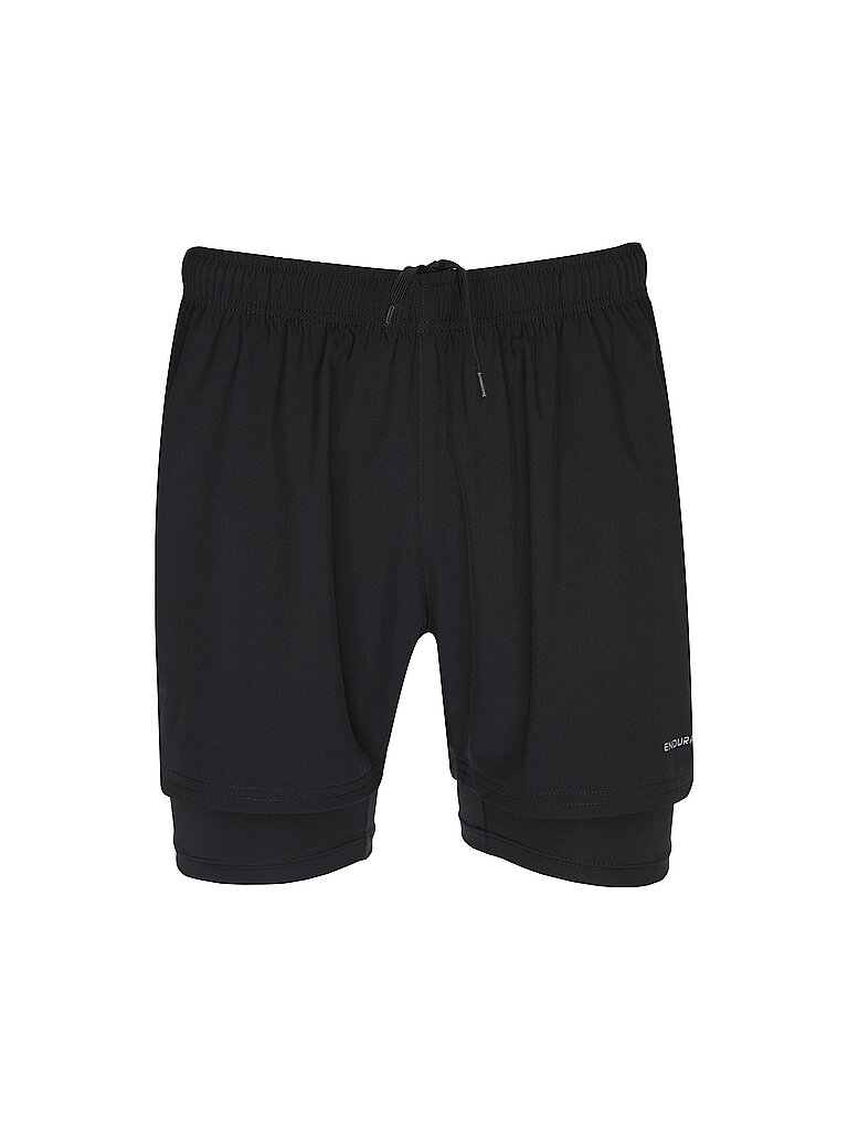 ENDURANCE ENDURANCE Herren Laufshorts Kros 2in1 schwarz | S, schwarz