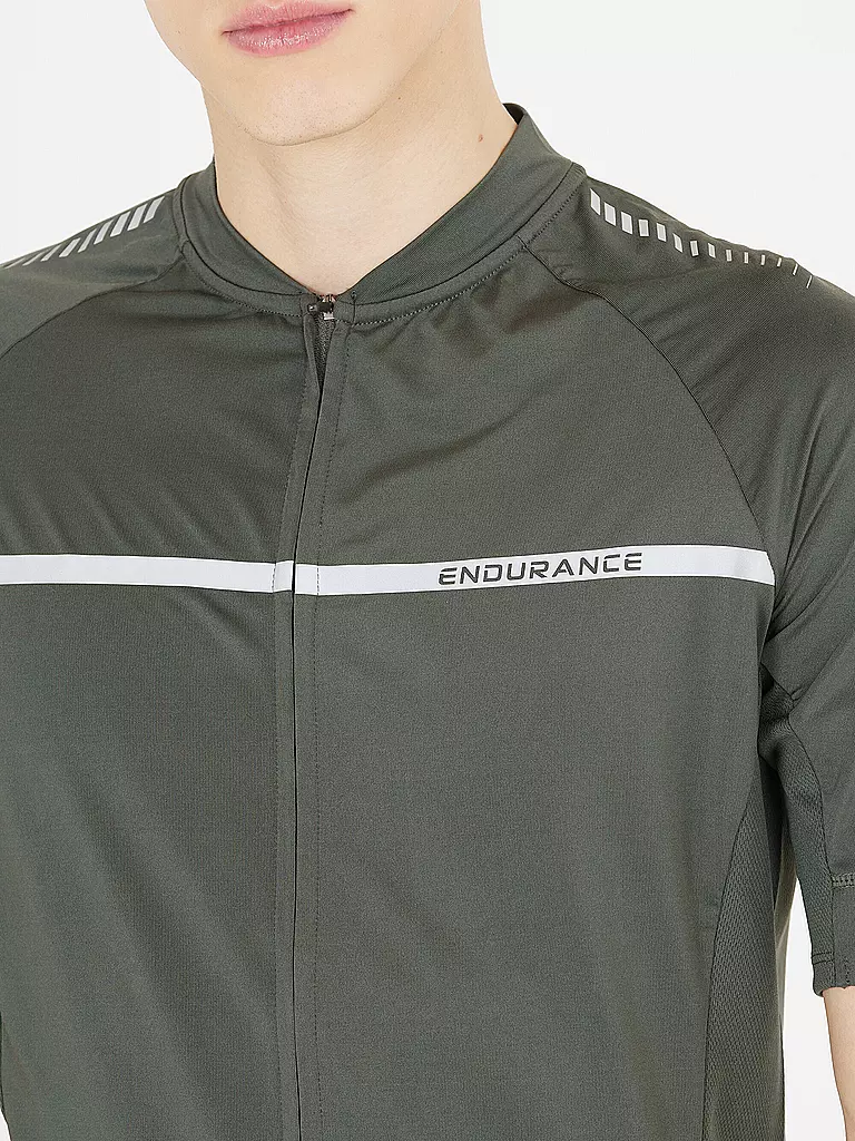 ENDURANCE | Herren Radtrikot Blackal FZ | dunkelgrün