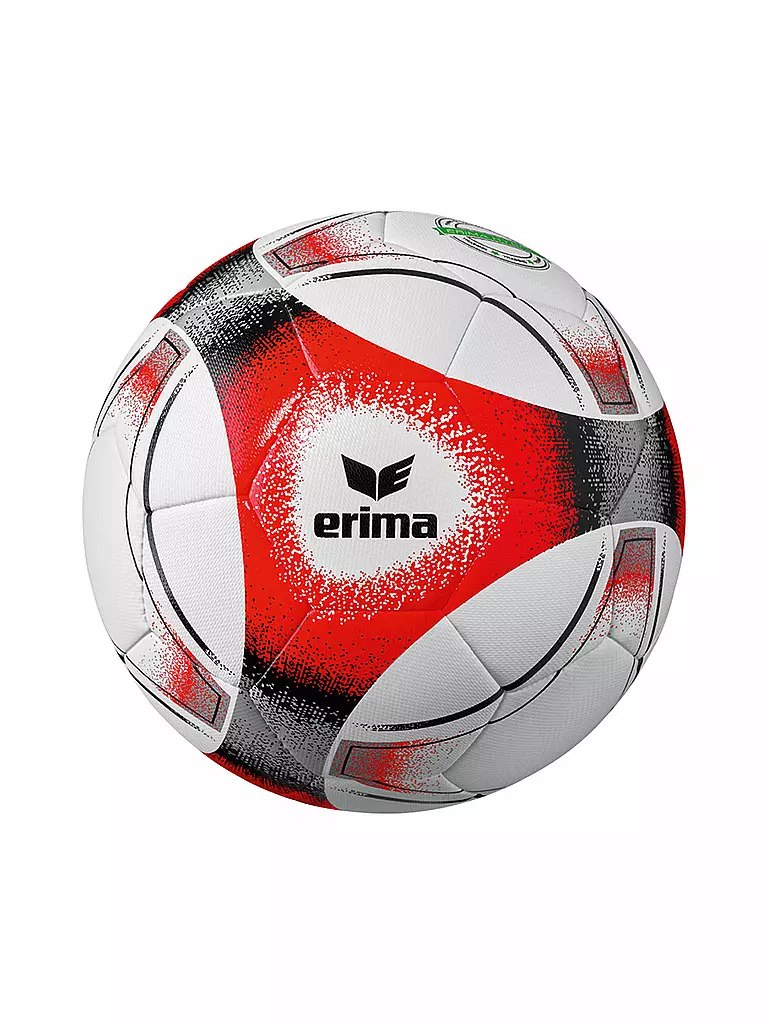 Ballon De Foot Erima Hybrid Training 2.0 - Taille 5, Pelouse/gazon Synthétique, Blanc/rouge/noir