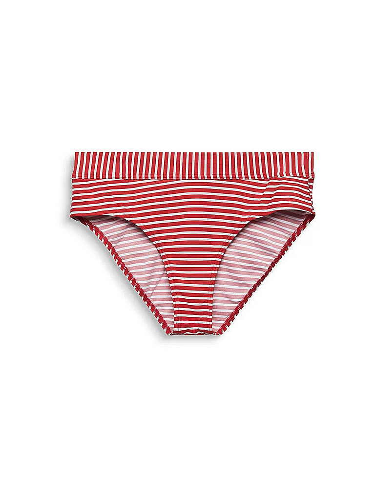 ESPRIT Damen Bikini Midi-Slip mit Streifen rot | 40