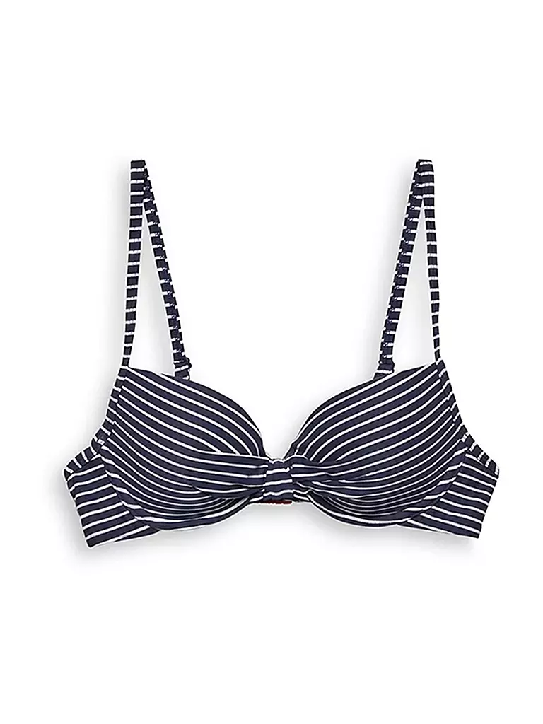 ESPRIT | Damen Bügel Bikinioberteil mit Streifen | blau