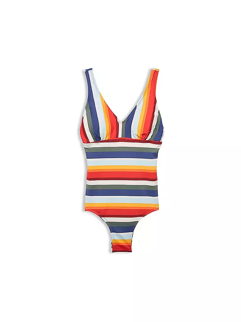 ESPRIT | Damen Badeanzug Badeanzug mit Streifen wattiert | blau