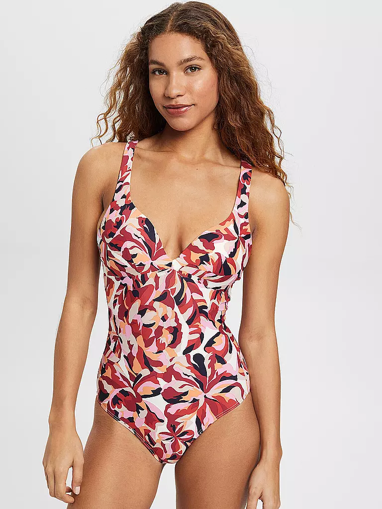 ESPRIT | Damen Badeanzug Carilo Beach | dunkelrot