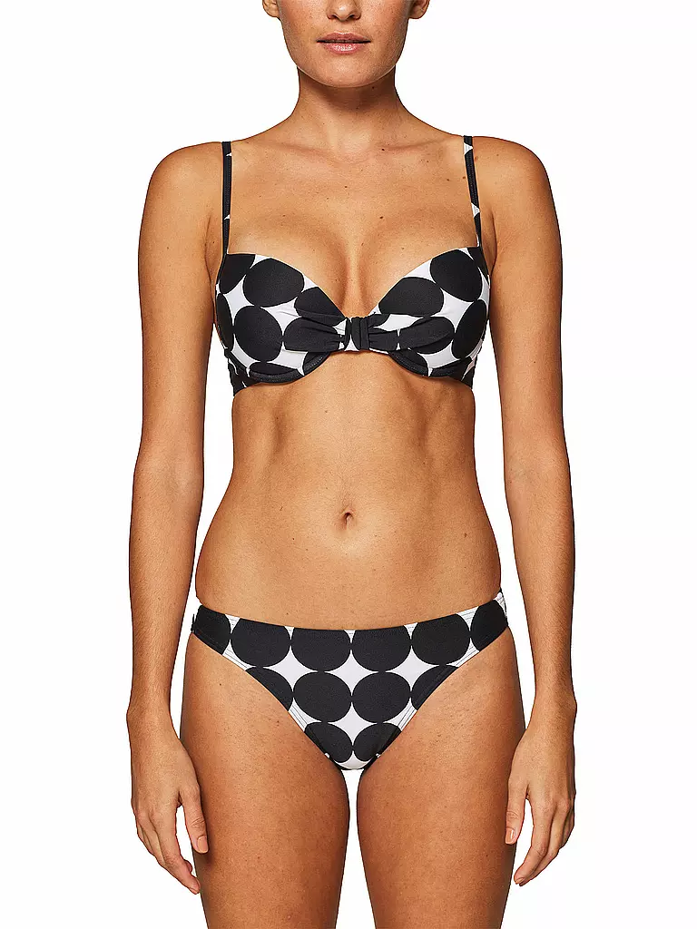 ESPRIT | Damen Bikinioberteil Miami Beach Polka Dot | schwarz