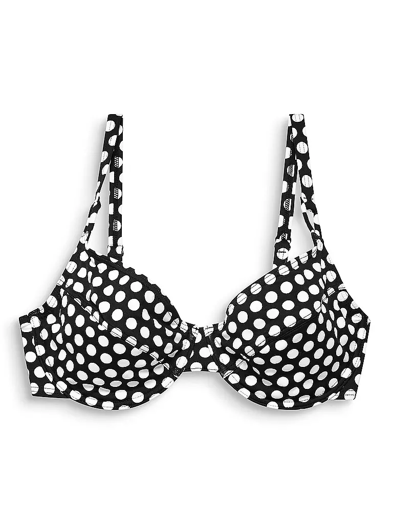 ESPRIT | Damen Bikinioberteil Miami Beach Tupfen Print | schwarz