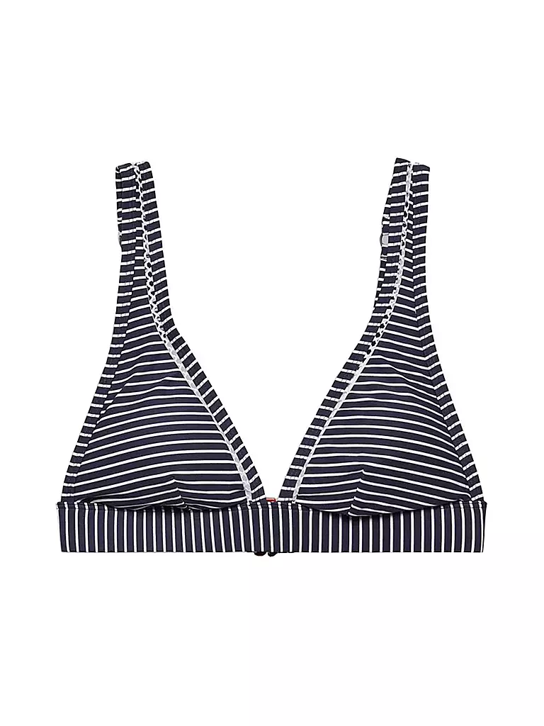 ESPRIT | Damen Bikinioberteil Wattiertes Top mit Streifen | blau