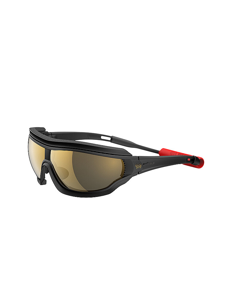 EVIL EYE EVIL EYE Sportbrille Fusor Pro Black Matt Gletscher 4 schwarz, schwarz