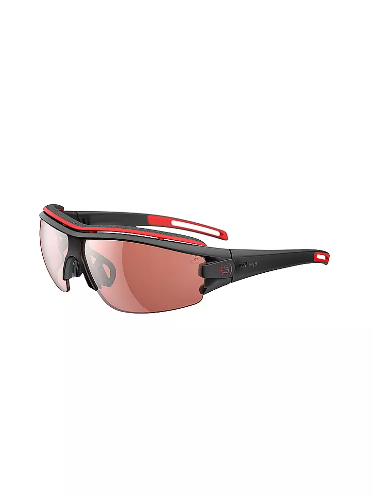 EVIL EYE | Herren Sportbrille Trace Pro Black Matt/Rot 3 | schwarz