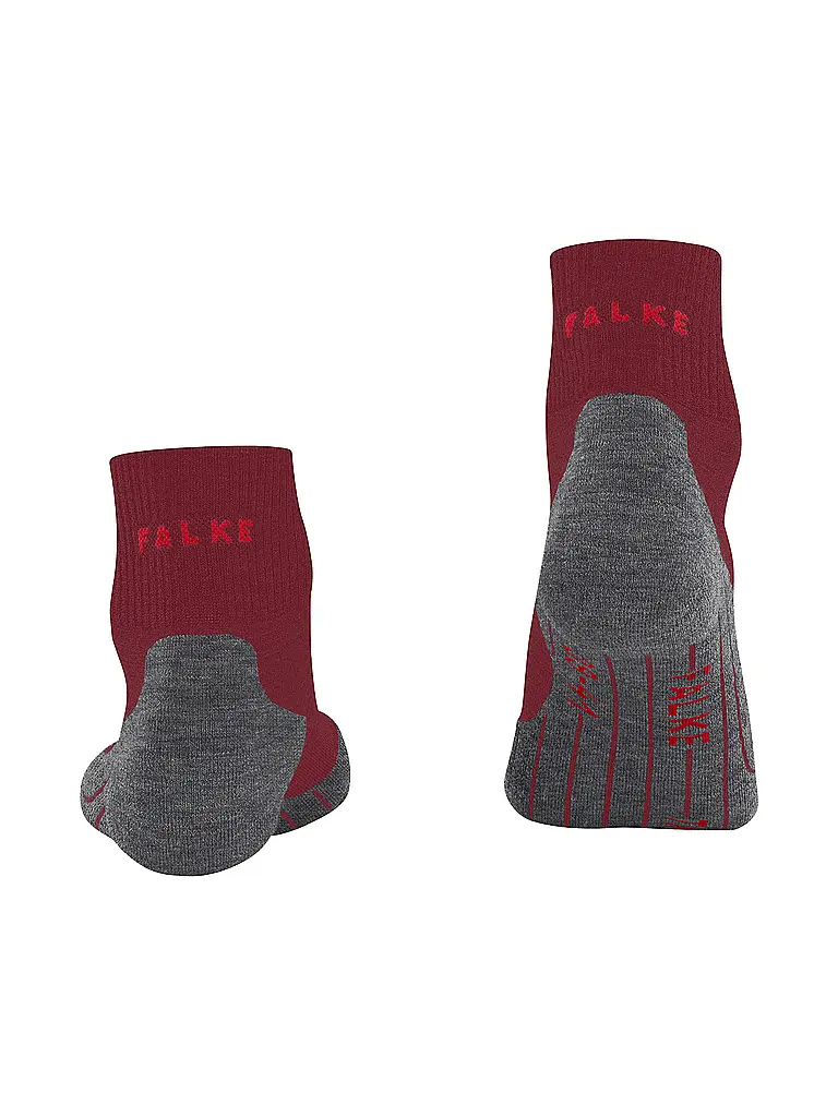 FALKE | Damen Wandersocken TK 5 Short | Dunkelrot