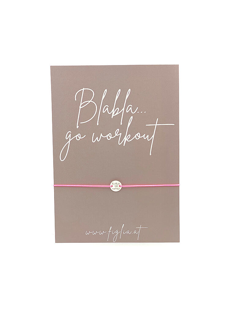 FIGLIA Armband BlablablaGo Workout pink