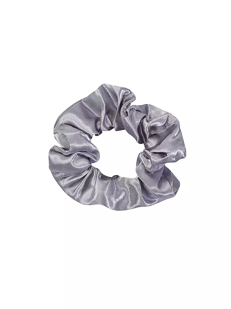 FIGLIA | Damen Haarband Scrunchie Seide | grau