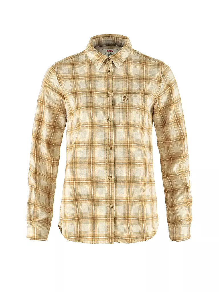 FJÄLLRÄVEN | Damen Blus Oevik Flannel | weiss