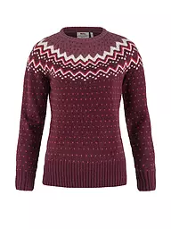 FJÄLLRÄVEN | Damen Funktionspullover Oevik Knit Wolle | dunkelrot