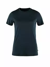 FJÄLLRÄVEN | Damen T-Shirt Abisko Wool SS W | dunkelblau