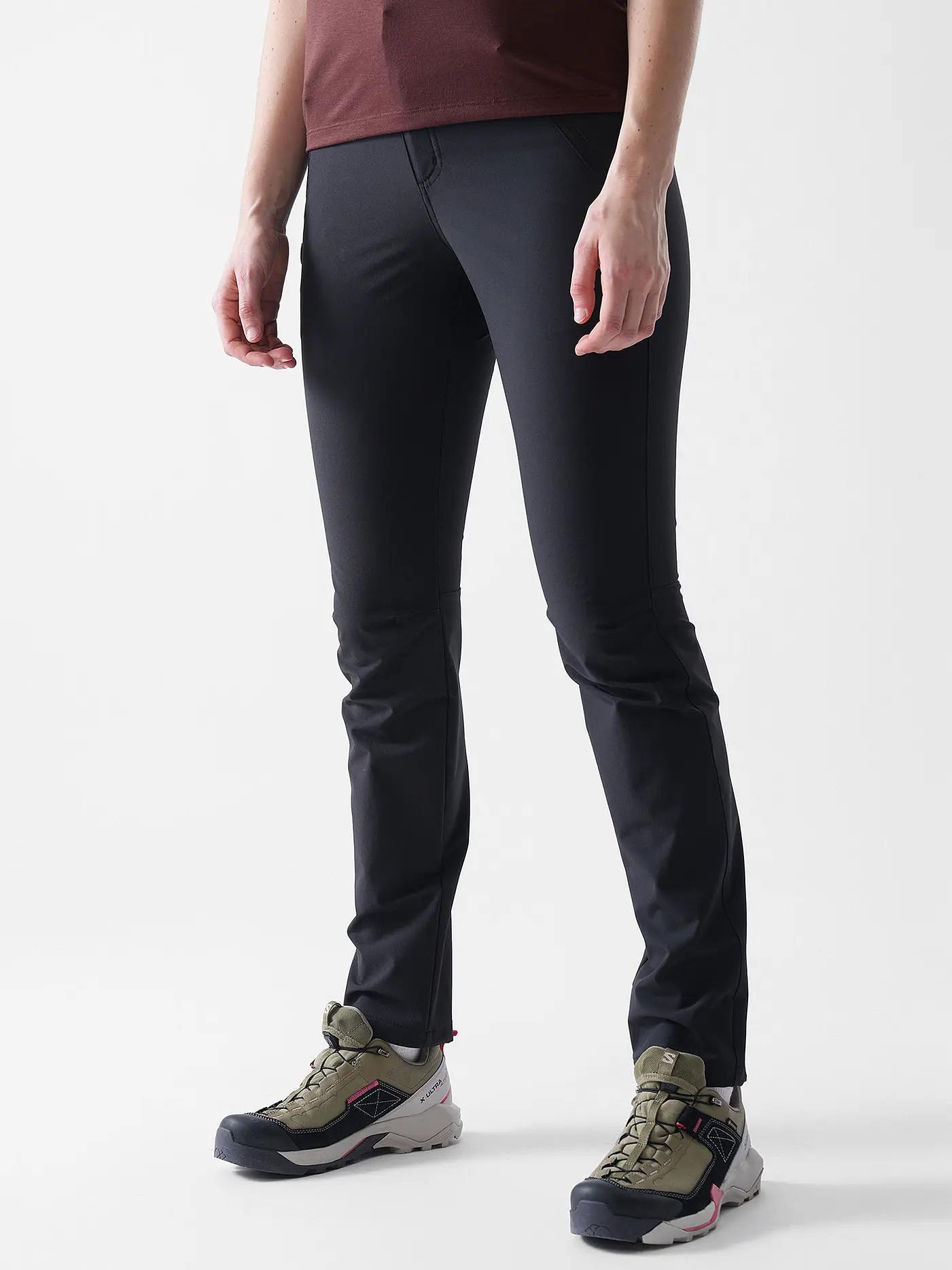 FJÄLLRÄVEN | Damen Wanderhose Abisko Trail Stretch | schwarz