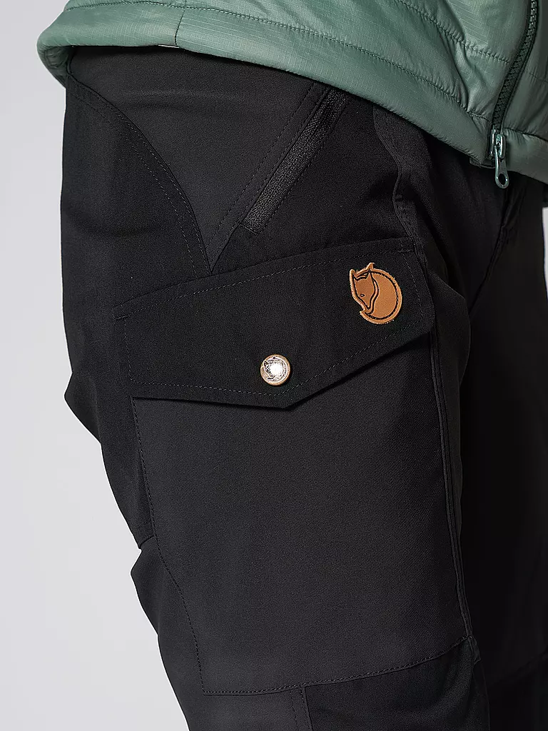 FJÄLLRÄVEN | Damen Wanderhose Nikka Trousers Curved W | schwarz