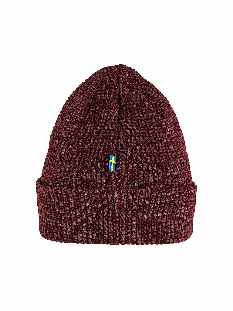 FJÄLLRÄVEN | Herren Beanie Tab Hat | dunkelrot