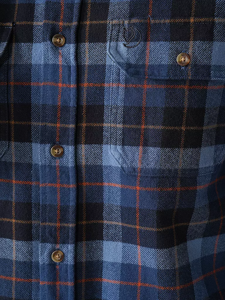 FJÄLLRÄVEN | Herren Flanellhemd Singi Heavy | dunkelblau