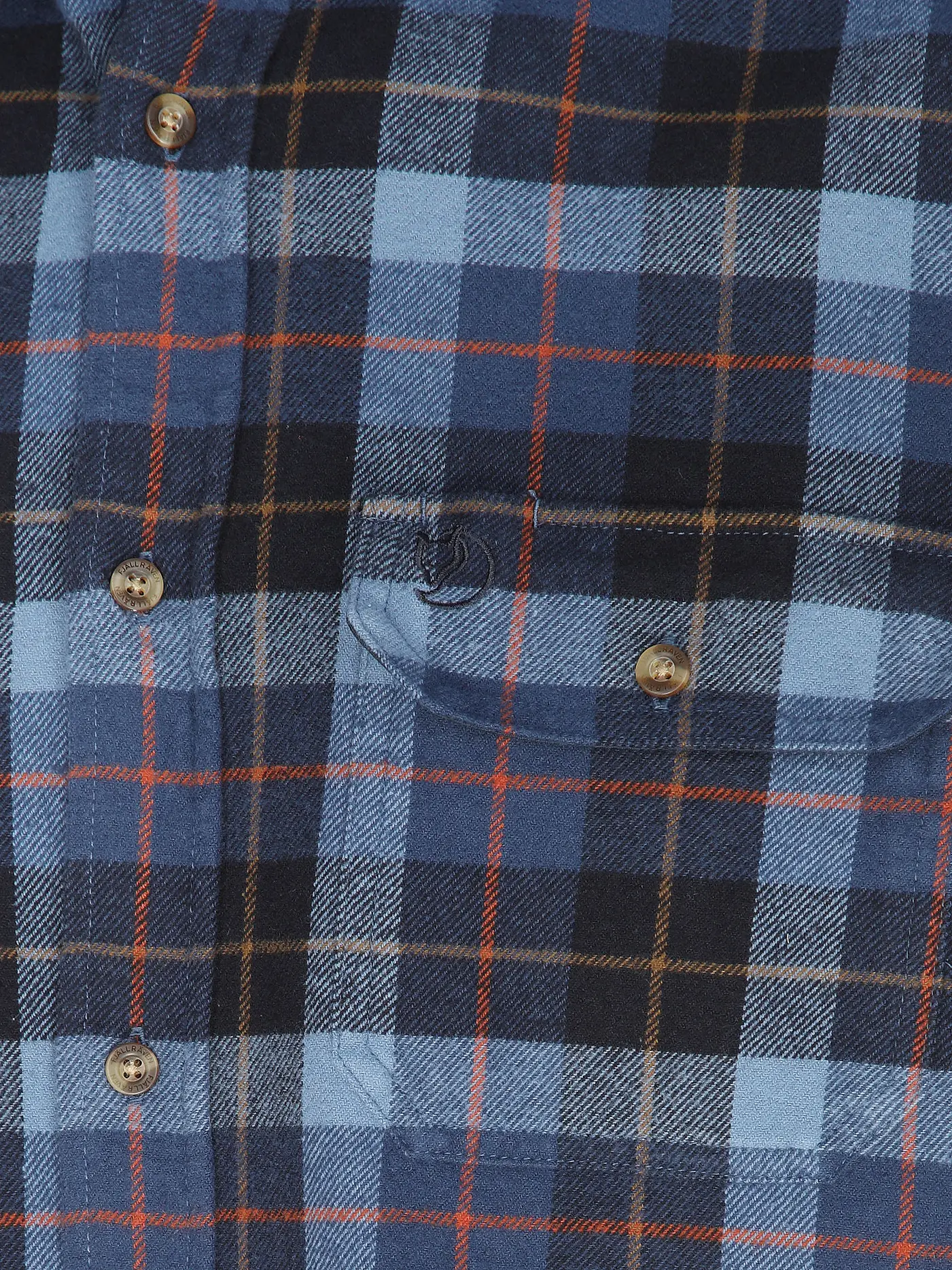 FJÄLLRÄVEN | Herren Flanellhemd Singi Heavy | dunkelblau
