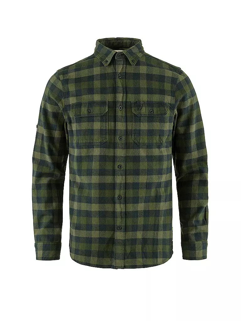 FJÄLLRÄVEN | Herren Flanellhemd Skog | olive