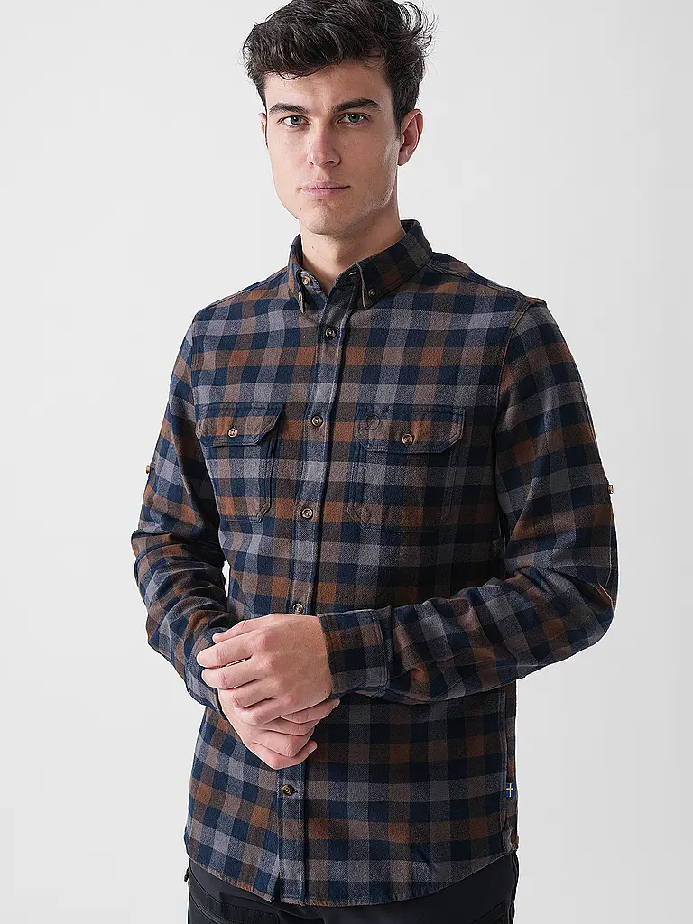 FJÄLLRÄVEN | Herren Flanellhemd Skog | 