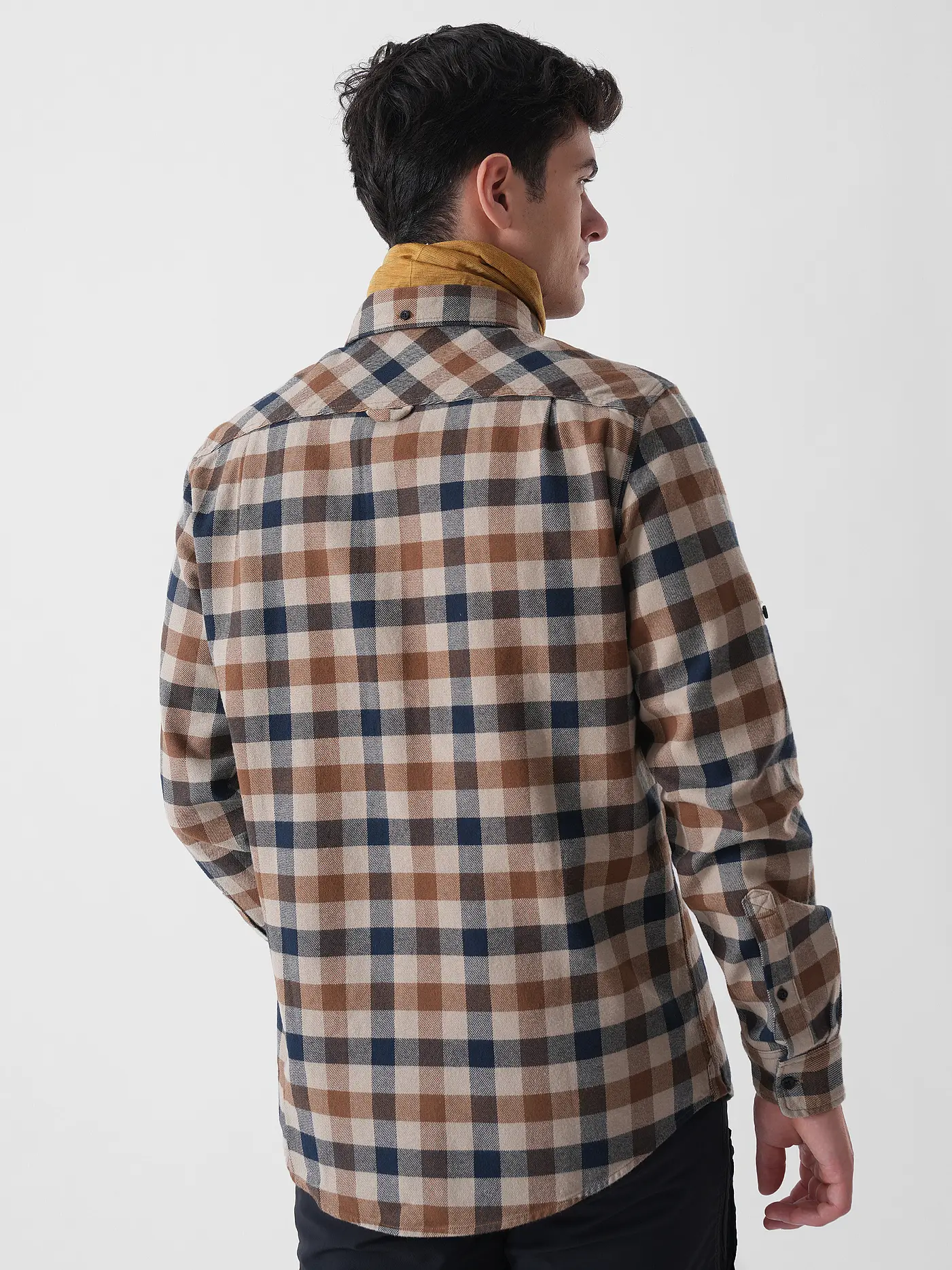 FJÄLLRÄVEN | Herren Flanellhemd Skog | senf