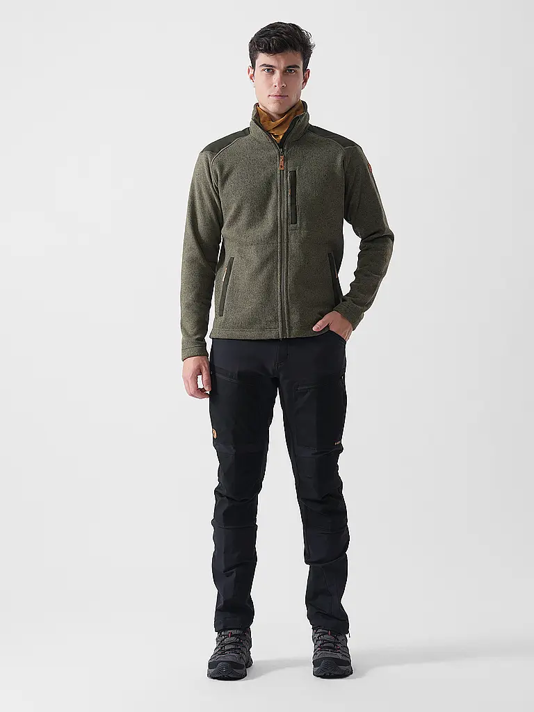 FJÄLLRÄVEN | Herren Fleecejacke Buck  | olive