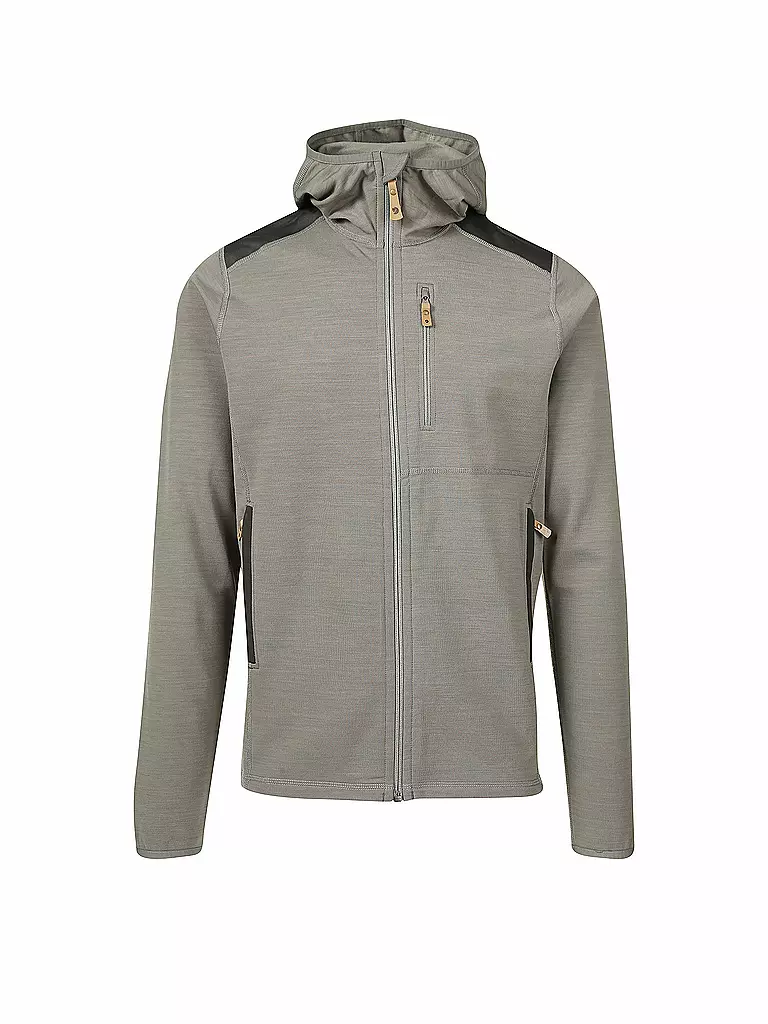 FJÄLLRÄVEN | Herren Fleecejacke Keb Fleece Hoodie | grau