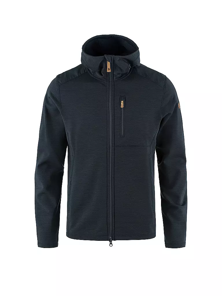 FJÄLLRÄVEN | Herren Fleecejacke Keb Fleece Hoodie | dunkelblau