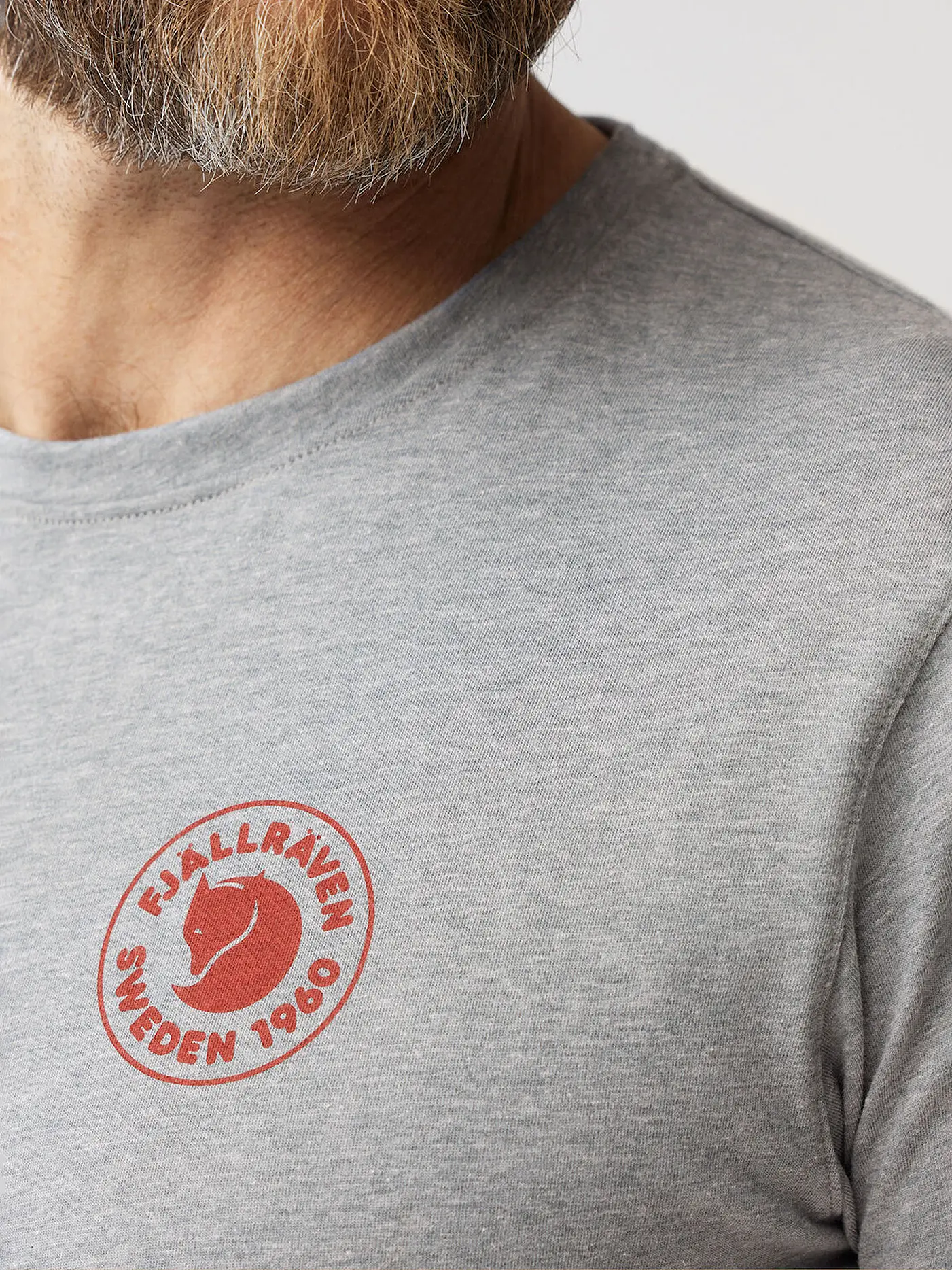 FJÄLLRÄVEN | Herren Funktionsshirt 1960 Logo | hellgrau