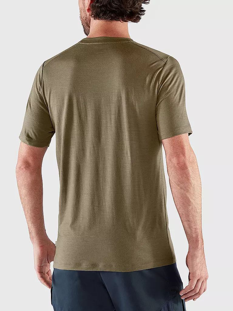 FJÄLLRÄVEN | Herren Funktionsshirt Abisko Wool | olive