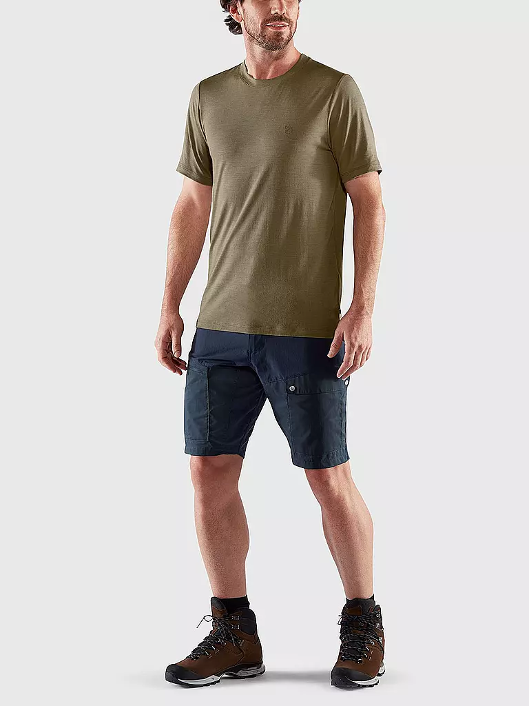 FJÄLLRÄVEN | Herren Funktionsshirt Abisko Wool | olive