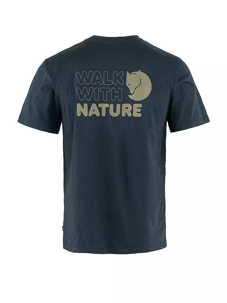FJÄLLRÄVEN | Herren Funktionsshirt Walk with Nature | dunkelblau