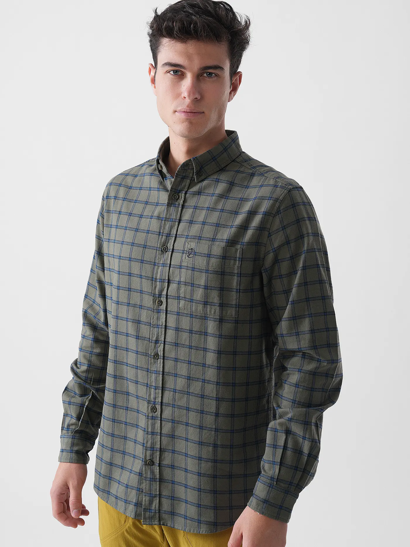 FJÄLLRÄVEN | Herren Hemd Oevik Flannel | dunkelblau