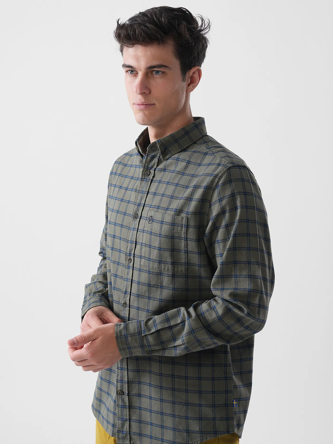 FJÄLLRÄVEN | Herren Hemd Oevik Flannel | dunkelblau
