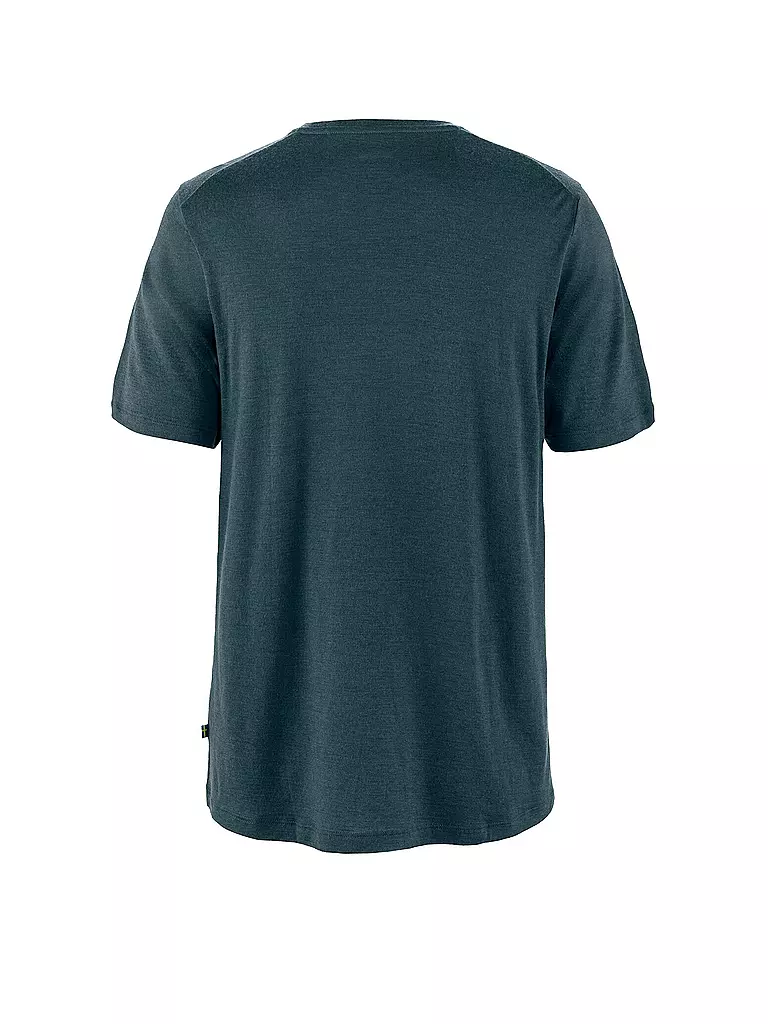 FJÄLLRÄVEN | Herren T-Shirt Bergtagen Merino 190 | dunkelblau