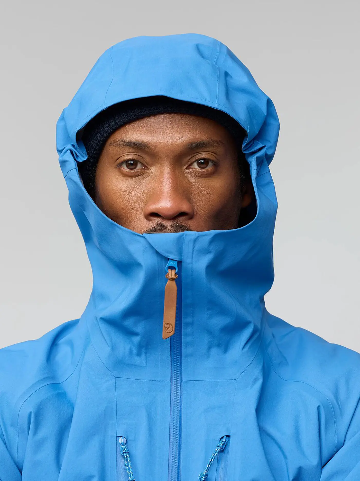 FJÄLLRÄVEN | Herren Wanderjacke Keb 3L GTX Hoodie | blau