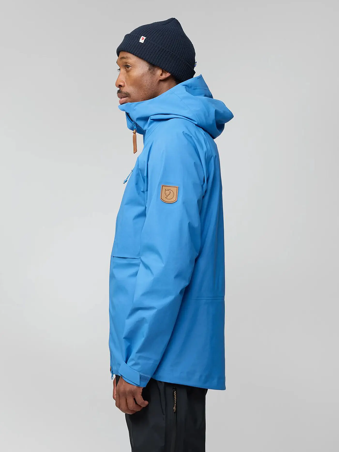 FJÄLLRÄVEN | Herren Wanderjacke Keb 3L GTX Hoodie | blau