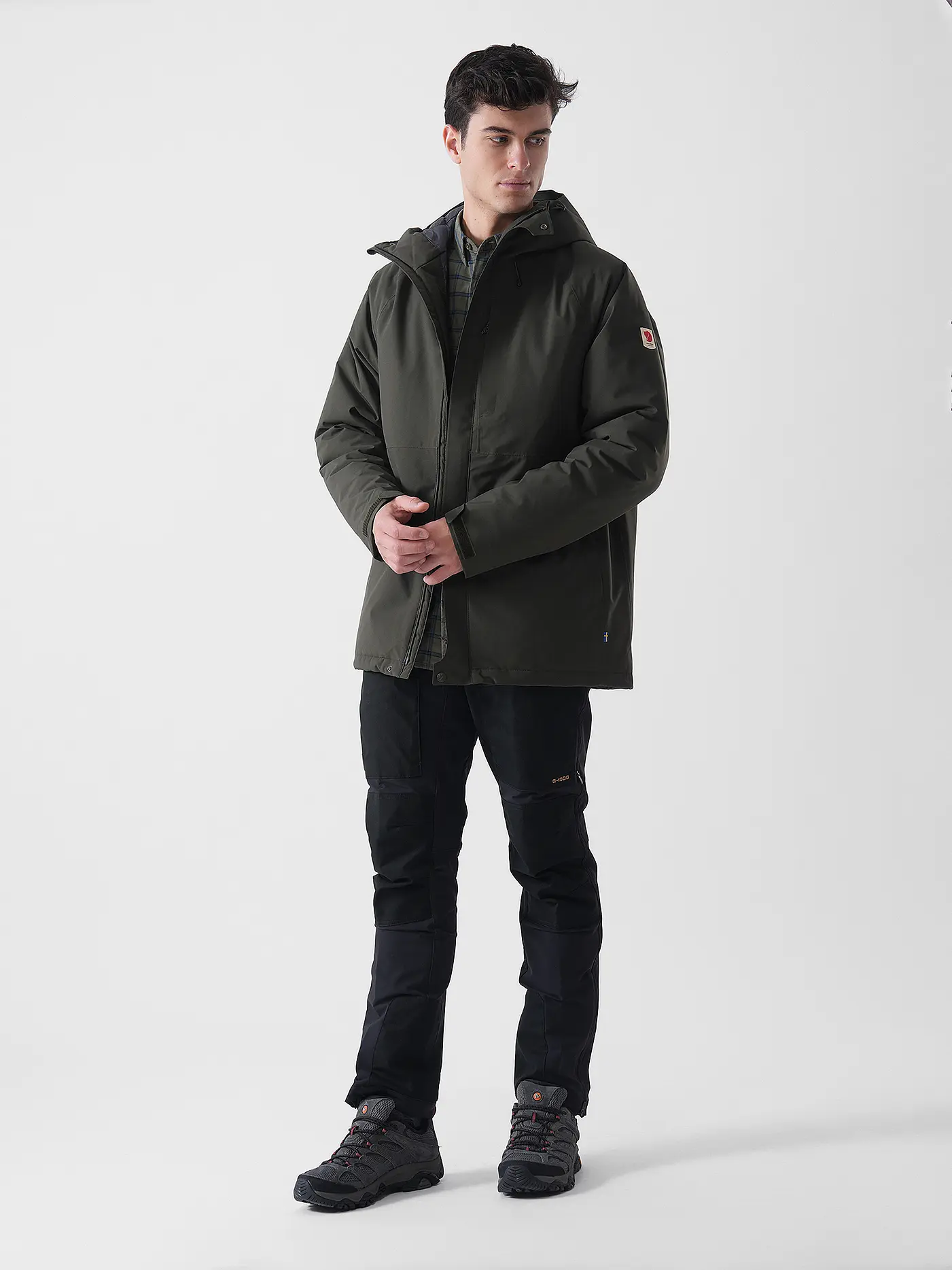 FJÄLLRÄVEN | Herren Winterjacke Hydratic Padded Trail | dunkelgrün