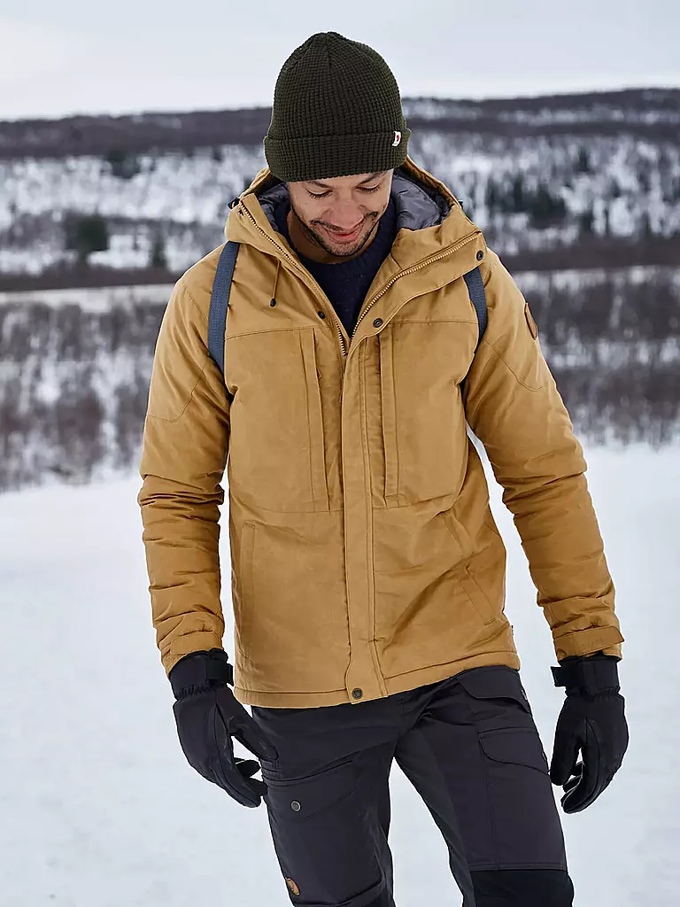 FJÄLLRÄVEN | Herren Winterjacke Skogsö Padded | camel