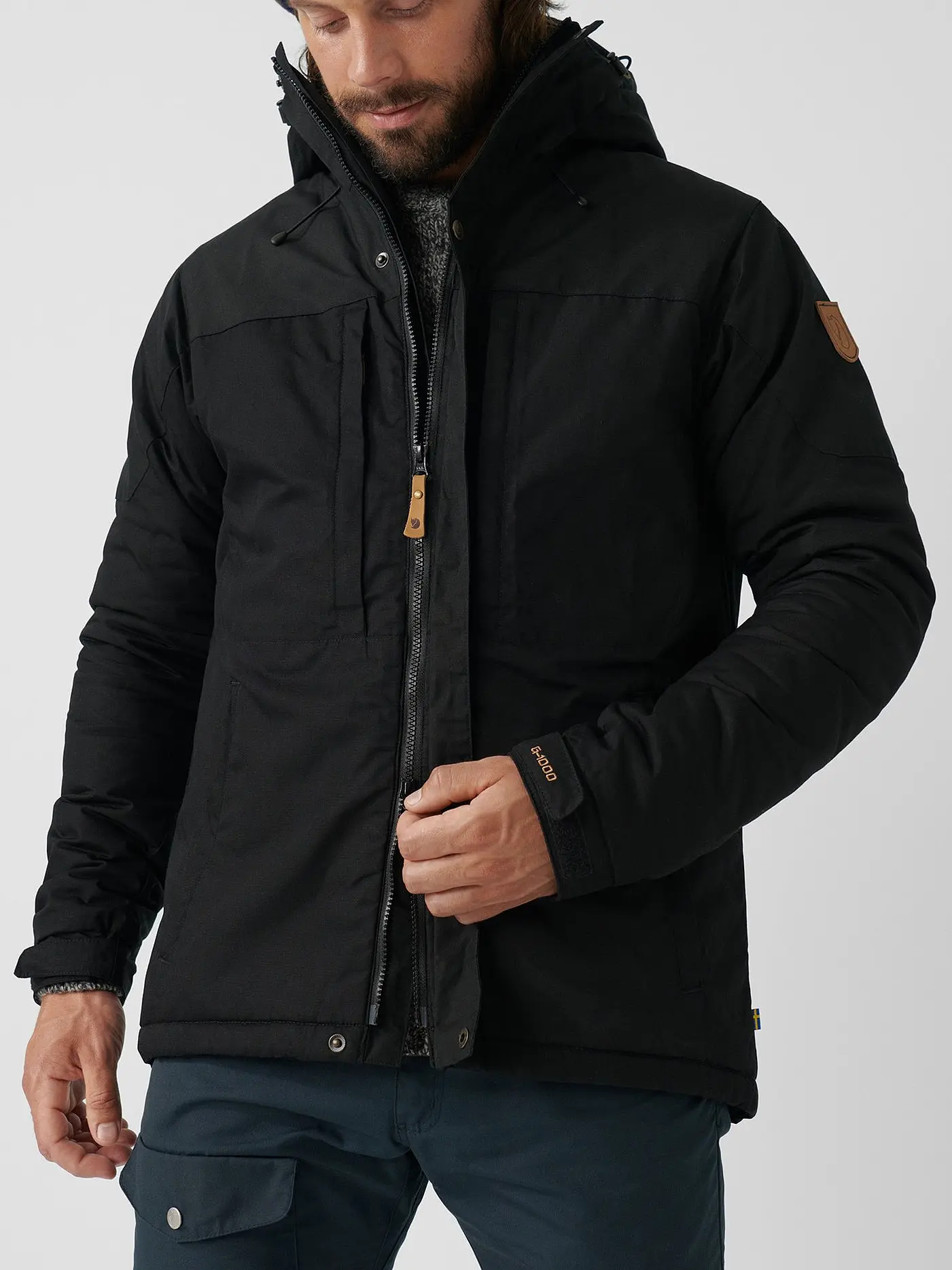 FJÄLLRÄVEN | Herren Winterjacke Skogsö Padded | grau