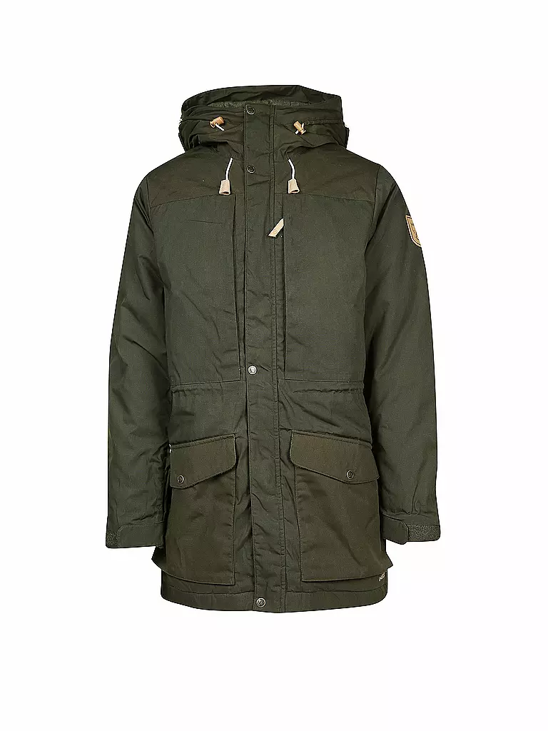 FJÄLLRÄVEN | Herren Winterparka Singi Wool Padded | olive