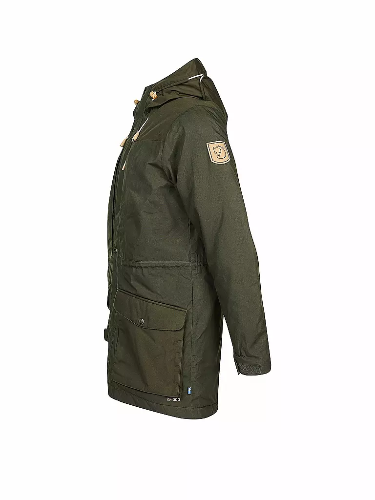 FJÄLLRÄVEN | Herren Winterparka Singi Wool Padded | olive