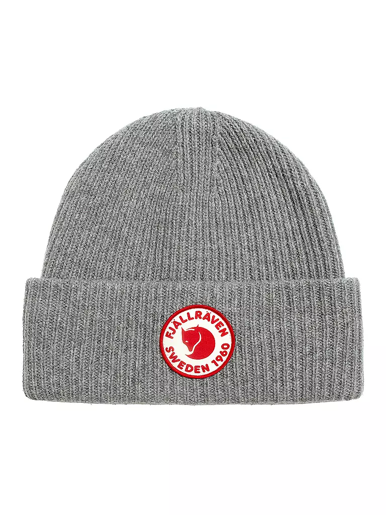FJÄLLRÄVEN | Mütze 1960 Logo Merino | dunkelgrün