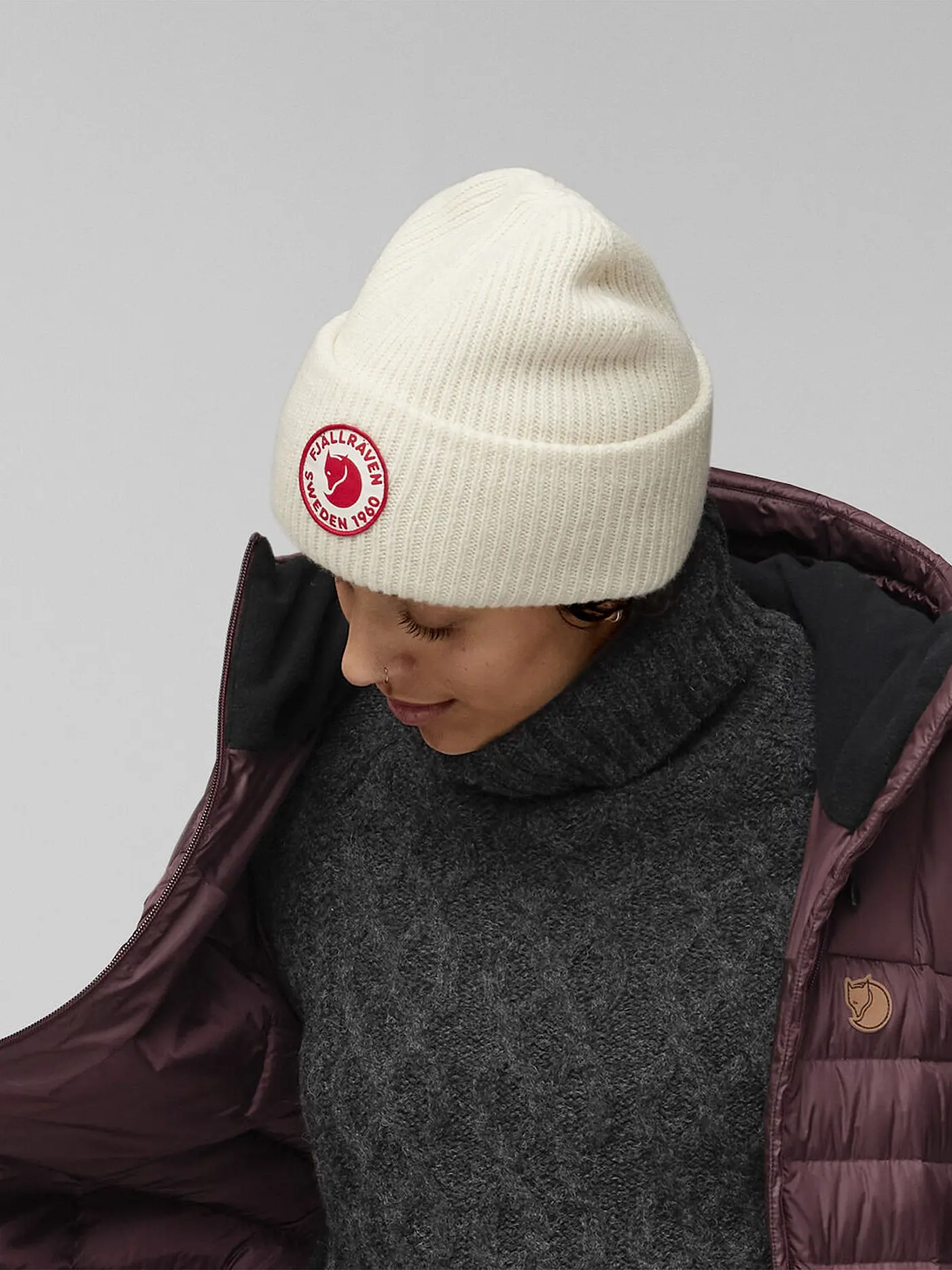 FJÄLLRÄVEN | Mütze 1960 Logo | weiss