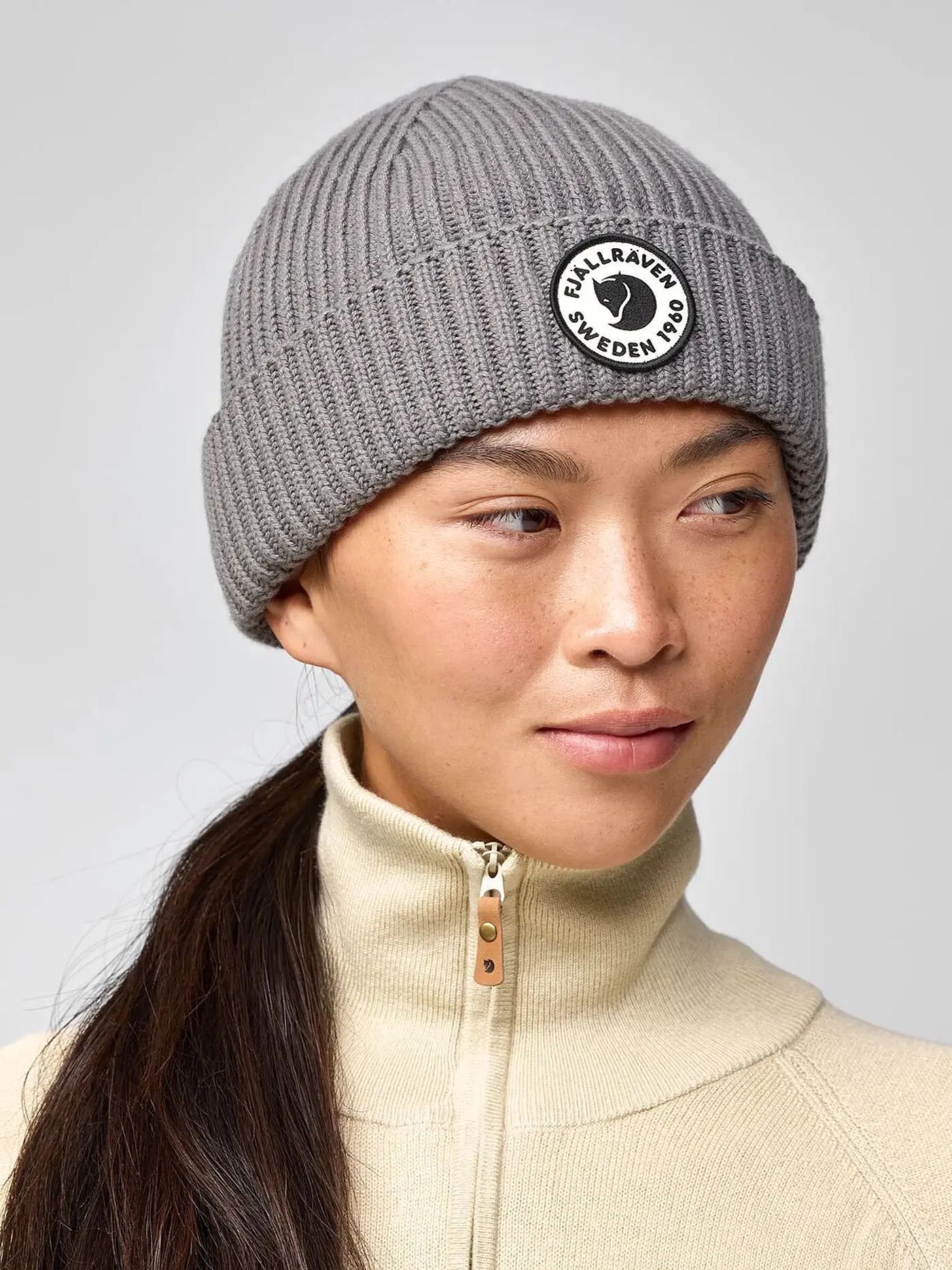 FJÄLLRÄVEN | Mütze Lite Logo 1960 | hellgrau