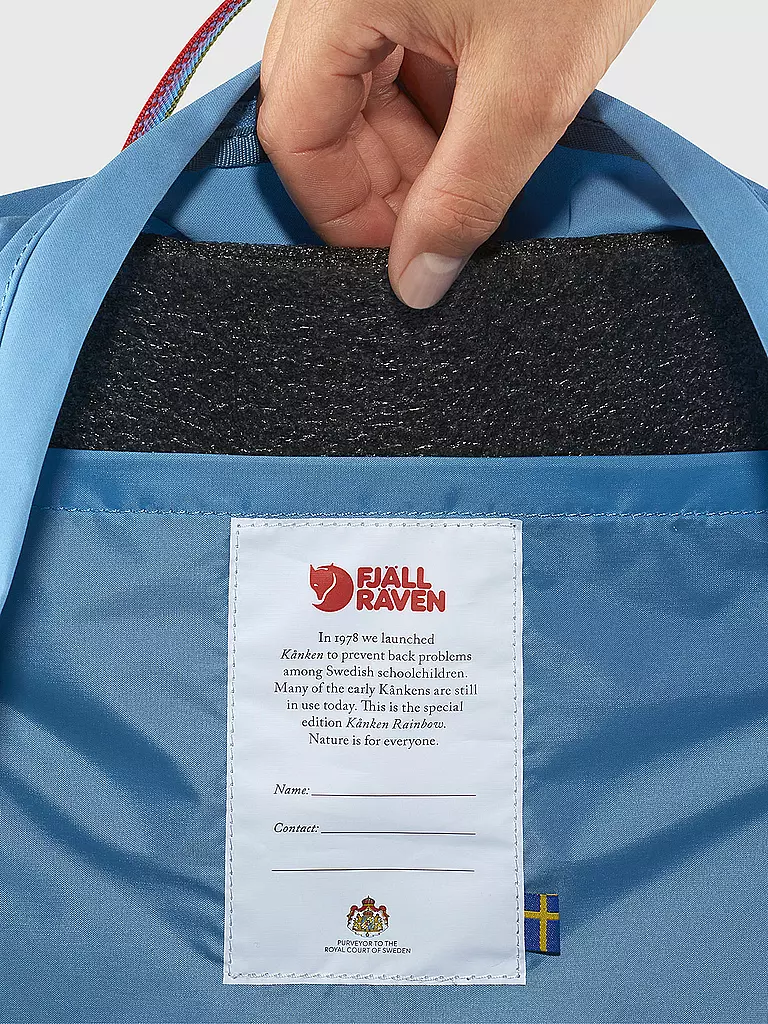 FJÄLLRÄVEN | Rucksack Kanken Rainbow 16L | blau