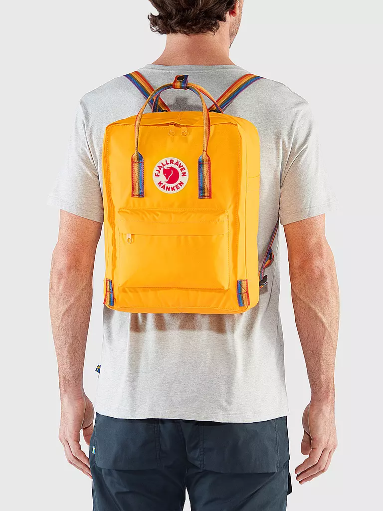 FJÄLLRÄVEN | Tagesrucksack Kanken Rainbow | gelb